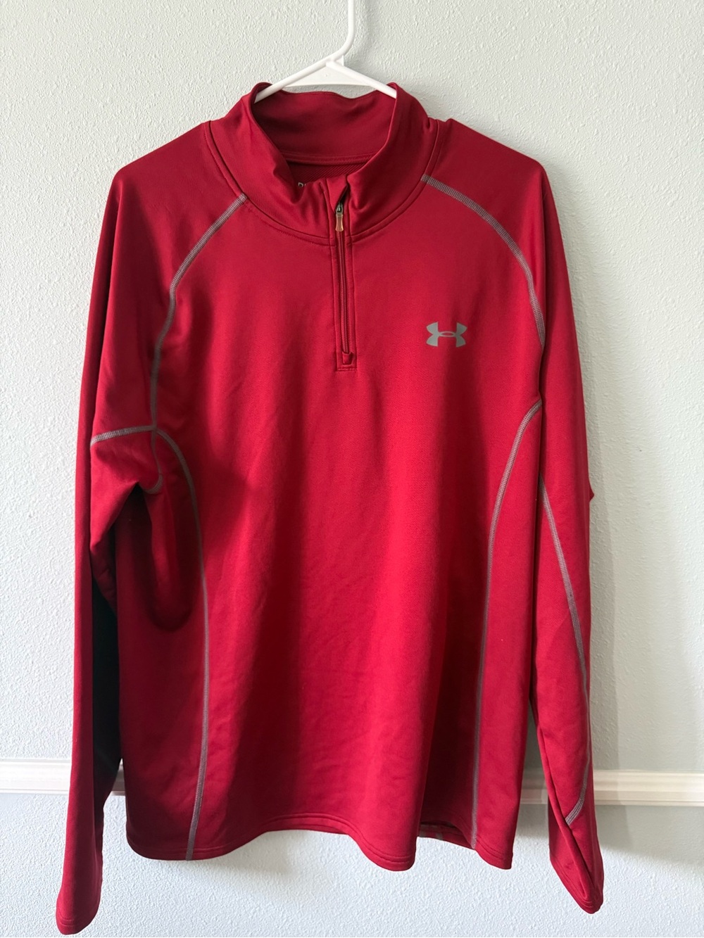 Under Armour Men’s Red Quarter-Zip Performance Pullover